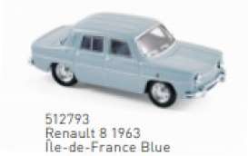 Renault  - 1963 blue - 1:87 - Norev - 512793 - nor512793 | Toms Modelautos