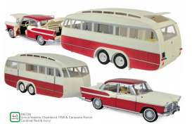 Simca  - 1958 red/ivory - 1:18 - Norev - 185728 - nor185728 | Toms Modelautos