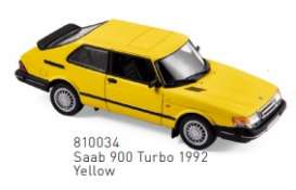 Saab  - 1992 yellow - 1:43 - Norev - 810034 - nor810034 | Toms Modelautos