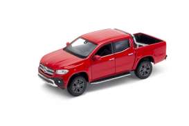 Mercedes Benz  - X-class 2018 red - 1:24 - Welly - 24100 - welly24100r | Toms Modelautos