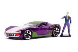 Chevrolet  - Corvette Stingray 2009 purple/white/green - 1:24 - Jada Toys - 31199 - jada253255020 | Toms Modelautos