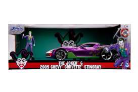 Chevrolet  - Corvette Stingray 2009 purple/white/green - 1:24 - Jada Toys - 31199 - jada253255020 | Toms Modelautos
