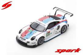 Porsche  - 911 RSR 2019 white/blue/red - 1:87 - Spark - 87S152 - spa87S152 | Toms Modelautos