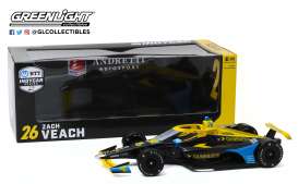 Honda  - 2020 black/yellow - 1:18 - GreenLight - 11076 - gl11076 | Toms Modelautos