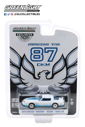 Pontiac - Firebird 1978 white/blue - 1:64 - GreenLight - 30150 - gl30150 | Toms Modelautos Pontiac - Firebird 1978 white/blue - 1:64 - GreenLight - 30150 - gl30150 | Toms Modelautos