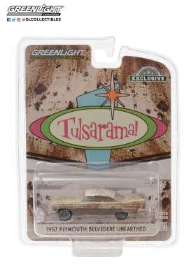 Plymouth  - Belvedere 1957 gold/sand/white - 1:64 - GreenLight - 30158 - gl30158 | Toms Modelautos