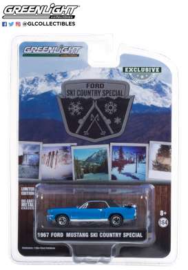 Ford  - Mustang 1967 blue - 1:64 - GreenLight - 30171 - gl30171 | Toms Modelautos