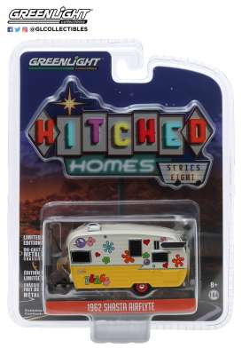 Airstream  - yellow/white - 1:64 - GreenLight - 34080F - gl34080F | Toms Modelautos