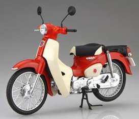 Honda  - Super Cub 110 red/white - 1:12 - Fujimi - 141831 - fuji141831 | Toms Modelautos