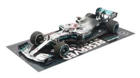 Mercedes Benz Petronas - 2019 silver/turquoise - 1:43 - Minichamps - 417191844 - mc417191844 | Toms Modelautos
