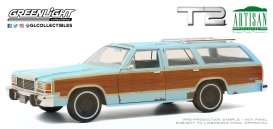 Ford  - LTD Country Squire 1980 blue - 1:18 - GreenLight - 19085 - gl19085 | Toms Modelautos