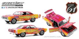 Dodge  - Dart 240 1969 yellow/pink - 1:18 - Highway 61 - hwy18024 - hwy18024 | Toms Modelautos