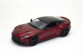 Aston Martin  - Superleggera 2019 metallic red/black - 1:24 - Welly - 24095 - welly24095r | Toms Modelautos