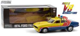 Ford  - Falcon XB V8 Interceptor 1974 yellow/blue/red - 1:18 - GreenLight - 13574 - gl13574 | Toms Modelautos