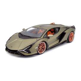 Lamborghini  - Sian 2019 gold/brown - 1:18 - Bburago - 11046 - bura11046gb | Toms Modelautos