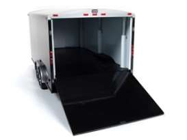 Trailer  - black/silver - 1:18 - Auto World - AMM1217 - AMM1217 | Toms Modelautos