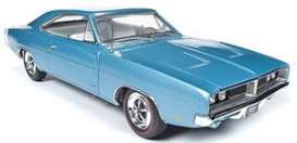 Dodge  - Charger 1969 light blue - 1:18 - Auto World - AMM1200 - AMM1200 | Toms Modelautos