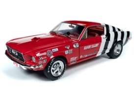 Ford  - Mustang 1968 red/white - 1:18 - Auto World - 259 - AW259 | Toms Modelautos