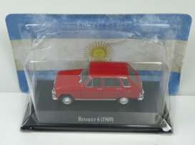 Renault  - 6 1969 red - 1:43 - Magazine Models - ARG27 - magARG27 | Toms Modelautos