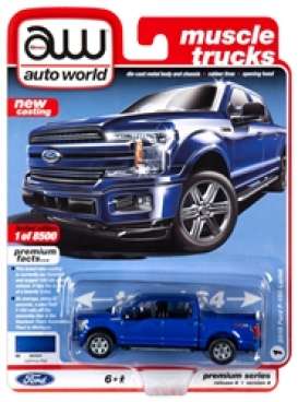 Ford - F150 blue - 1:64 - Auto World - SP029A - AWSP029A | Toms Modelautos Ford - F150 blue - 1:64 - Auto World - SP029A - AWSP029A | Toms Modelautos