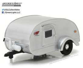 Teardrop Caravan  - grey - 1:24 - GreenLight - 18420A - gl18420A | Toms Modelautos