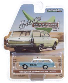 Plymouth  - Belvedere 1970 blue - 1:64 - GreenLight - 29990C - gl29990C | Toms Modelautos