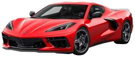 Corvette  - Stingray C8 2020 red - 1:24 - Motor Max - 79360 - mmax79360r | Toms Modelautos