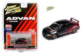 Mitsubishi  - Lancer 2004 red/black - 1:64 - Johnny Lightning - cp7216 - jlcp7216 | Toms Modelautos