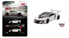 Acura  - NSX GT3 white - 1:64 - Mini GT - 00047-L - MGT00047lhdMJ | Toms Modelautos