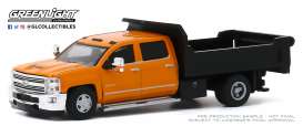 Chevrolet  - Silverado 2016 orange/black - 1:64 - GreenLight - 46040B - gl46040B | Toms Modelautos