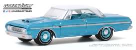 Plymouth - Fury 1964 turquoise/white - 1:64 - GreenLight - 13270A - gl13270A | Toms Modelautos Plymouth - Fury 1964 turquoise/white - 1:64 - GreenLight - 13270A - gl13270A | Toms Modelautos
