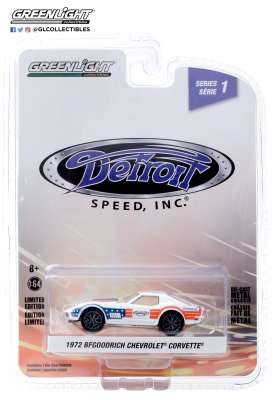 Chevrolet  - Corvette 1972 red/white/blue - 1:64 - GreenLight - 39040F - gl39040F | Toms Modelautos