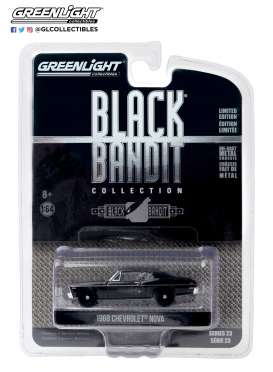 Chevrolet  - Nova 1968 black - 1:64 - GreenLight - 28030B - gl28030B | Toms Modelautos