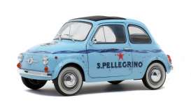Fiat  - 500 1965 blue - 1:18 - Solido - 1801406 - soli1801406 | Toms Modelautos