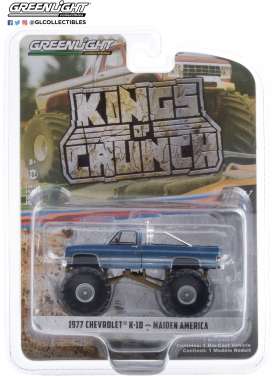 Chevrolet - K-10 Monster Truck 1977 blue - 1:64 - GreenLight - 49070A - gl49070A | Toms Modelautos Chevrolet - K-10 Monster Truck 1977 blue - 1:64 - GreenLight - 49070A - gl49070A | Toms Modelautos