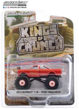 Chevrolet  - C-10 Monster Truck 1972 red - 1:64 - GreenLight - 49070B - gl49070B | Toms Modelautos