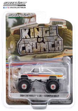 Chevrolet  - C-20 Monster Truck 1984 white/red - 1:64 - GreenLight - 49070C - gl49070C | Toms Modelautos