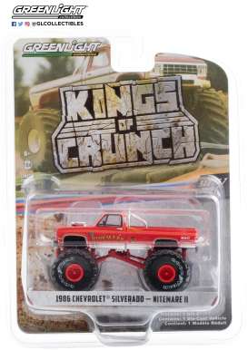 Chevrolet - Silverado Monster Truck 1986 red - 1:64 - GreenLight - 49070D - gl49070D | Toms Modelautos Chevrolet - Silverado Monster Truck 1986 red - 1:64 - GreenLight - 49070D - gl49070D | Toms Modelautos