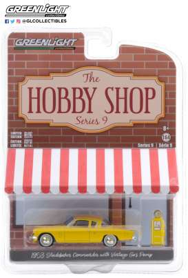 Studebaker  - Commander 1953 yellow - 1:64 - GreenLight - 97090A - gl97090A | Toms Modelautos