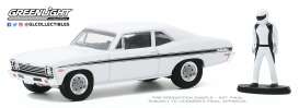 Chevrolet  - Rally Nova 1972 white/black - 1:64 - GreenLight - 97090C - gl97090C | Toms Modelautos