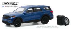 Ford  - Explorer 2020 blue - 1:64 - GreenLight - 97090F - gl97090F | Toms Modelautos