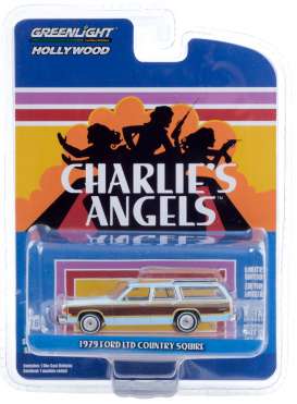 Ford  - LTD Country  blue/brown - 1:64 - GreenLight - 44890E - gl44890E | Toms Modelautos