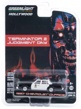 Chevrolet  - Caprice  black/white - 1:64 - GreenLight - 44890F - gl44890F | Toms Modelautos