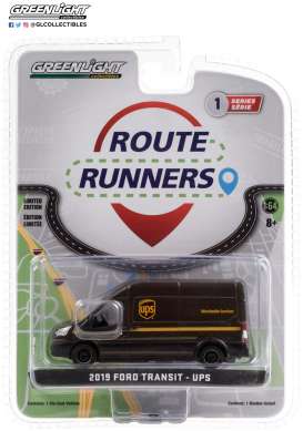 Ford  - Transit 2019 brown - 1:64 - GreenLight - 53010E - gl53010E | Toms Modelautos