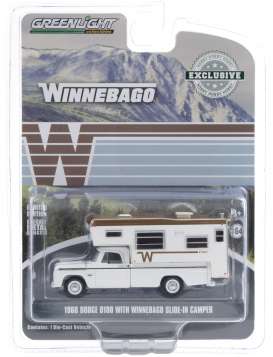 Dodge  - D-100 1966 white - 1:64 - GreenLight - 30189 - gl30189 | Toms Modelautos