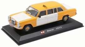 Mercedes Benz  - 240D 1973 white/yellow - 1:43 - Magazine Models - TX09 - magTX09 | Toms Modelautos