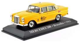 Mercedes Benz  - 200 1962 yellow - 1:43 - Magazine Models - TX28 - magTX28 | Toms Modelautos