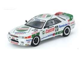 Nissan  - Skyline GT-R  1990 white/green - 1:64 - Inno Models - in64MGP19R3202 - in64MGP19R3202 | Toms Modelautos