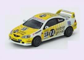 Honda  - Integra 2003 white/yellow - 1:64 - Inno Models - in64MGP19DC501 - in64MGP19DC501 | Toms Modelautos