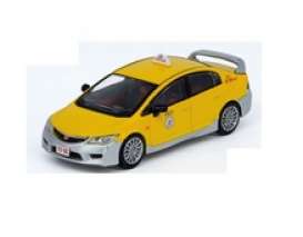 Honda  - Civic  yellow/grey - 1:64 - Inno Models - in64FD2TWTS - in64FD2TWTS | Toms Modelautos